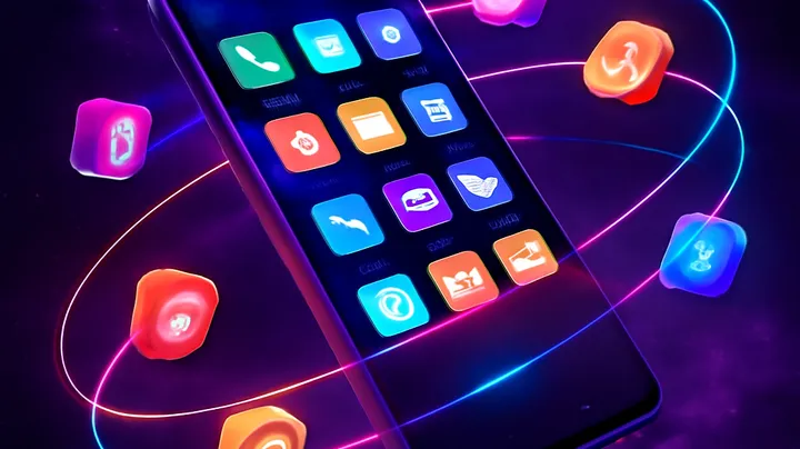 CROWNBD COM Sleek smartphone floating in space