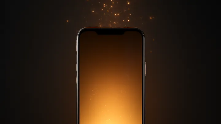 CROWNBD COM Modern phone with glowing screen